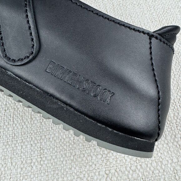 Birkenstock Linz Professional Clog Size 42 Super Grip Leather Black Occupational - Picture 11 of 13
